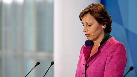 Christine Haderthauer bei ihrem Rücktritt als Staatskanzleichefin im September 2014.