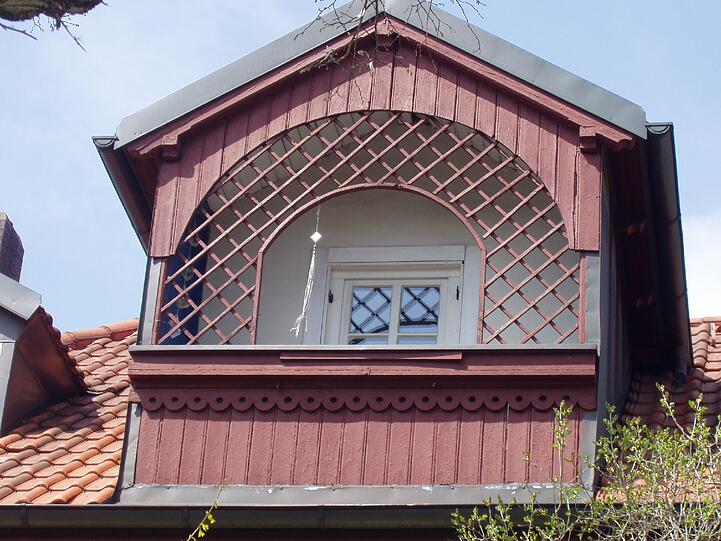 Die Villenkolonie wurde einst als Siedlung mit Baukastenprinzip entworfen. Aus einem Katalog konnten sich zukünftigte Eigentürmer ihr Haus aussuchen.
