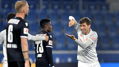 Hatte auch in Bielefeld wieder einen starken Tag: Bayern-Urgestein Thomas Müller.