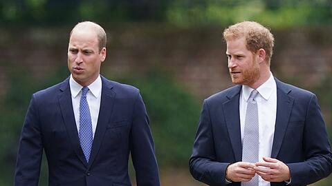 Prinz William und Prinz Harry, hier 2021 in London aufgenommen, richten separate Botschaften an die Preisträger des Diana-Awards.