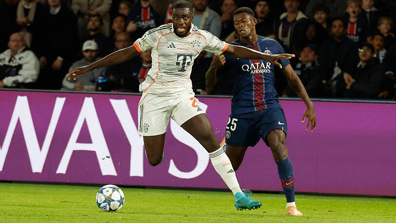 Überragend gegen PSG: Upamecano (l.). Überragend gegen PSG: Upamecano (l.).