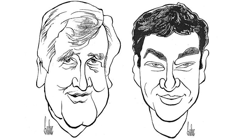 Die Karikaturen von Lutz Backes alias "Bubec" zeigen die den amtierenden bayerischen Ministerpräsidenten Horst Seehofer und seinen designierten Nachfolger Markus Söder (beide CSU). Die Karikaturen von Lutz Backes alias "Bubec" zeigen die den amtierenden bayerischen Ministerpräsidenten Horst Seehofer und seinen designierten Nachfolger Markus Söder (beide CSU).