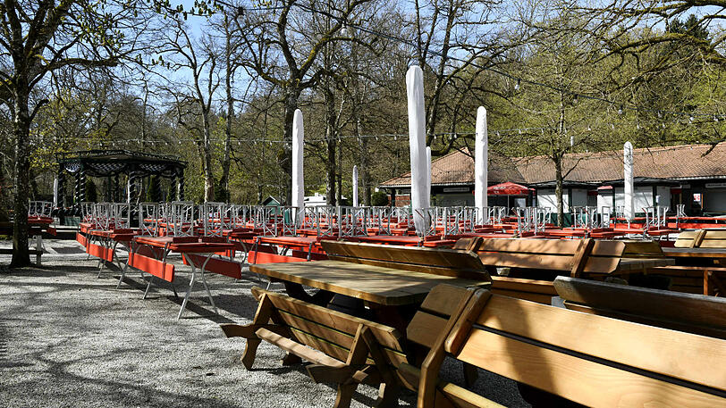 Idyll im Münchner Süden: Die Waldwirtschaft in Großhesselohe - aktuell ist hier jedoch niemand zu sehen.