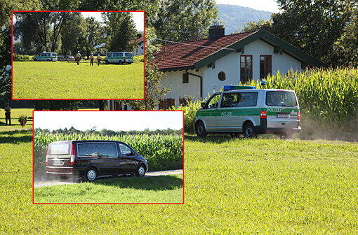 Ein Mann soll am Mittwoch in Bad Feilnbach nahe Rosenheim seine Ehefrau erschossen und sich selbst umgebracht haben. Die Bilder vom Tatort.