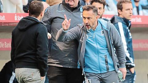 Heißsporn an der Seitenlinie: Löwen-Trainer Vitor Pereira beim Spiel gegen Eintracht Braunschweig.