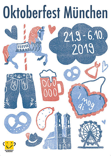 Welches Motiv wird zum Wiesnplakat 2019? 52 Motive stehen insgesamt online zur Auswahl.