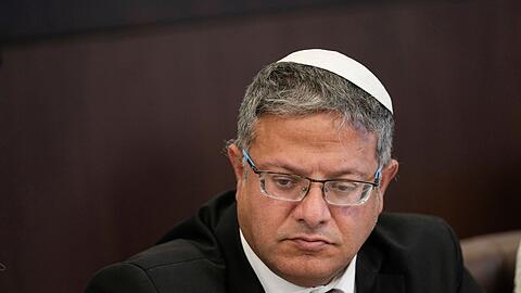 Israels Sicherheitsminister Itamar Ben-Gvir fordert unter anderem die Verhaftung des palästinensischen Präsidenten Mahmud Abbas, sollten die UN Pläne für die Gründung eines palästinensischen Staats vorantreiben. (Archivbild)