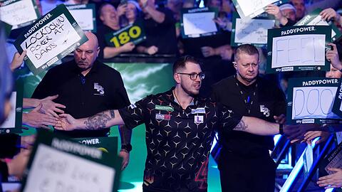 Läuft erstmals im Ally Pally ein: Lukas Wenig.