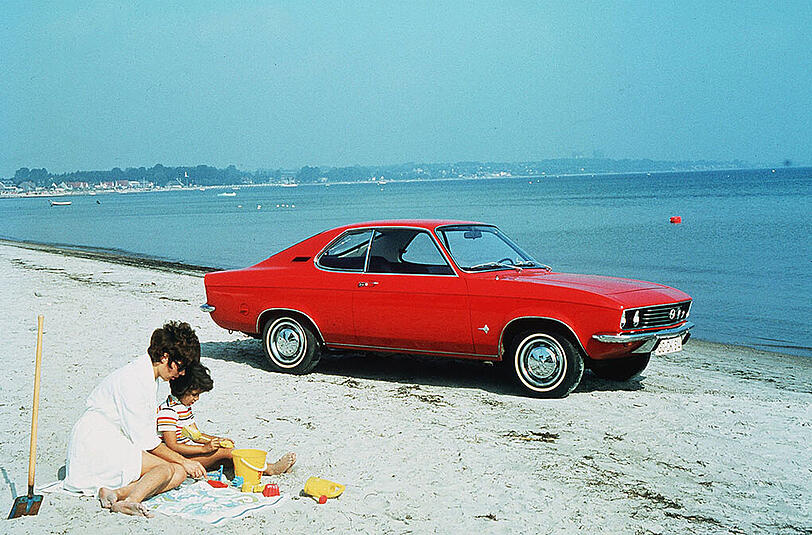 Auch am Strand machte der "Manta" eine gute Figur.
