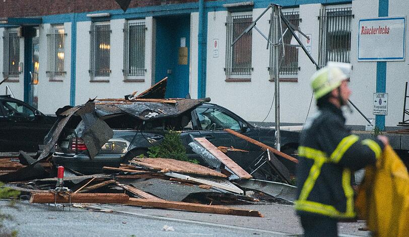 Auch in St. Pauli richteten Unwetter Schäden an.