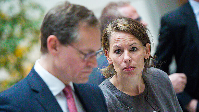 Daniela Augenstein und ihr ehemaliger Chef Michael Müller. Daniela Augenstein und ihr ehemaliger Chef Michael Müller.