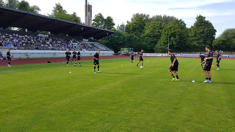 Die Bilder vom Testspiel der Löwen in Landshut.