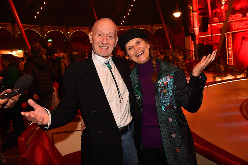 Sepp Schauer und Corinna Binzer bei der Roncalli Premiere.