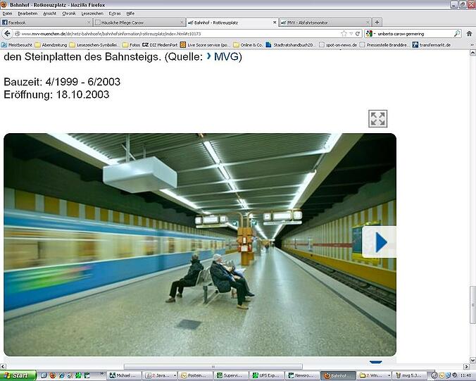Mit einem Klick auf den Netzplan bekommt man Informationen zu den U- und S-Bahnhöfen. Auf Fotos kann man sehen, wie es dort aussieht. Und es gibt Infos zu Tram- und Bushaltestellen.