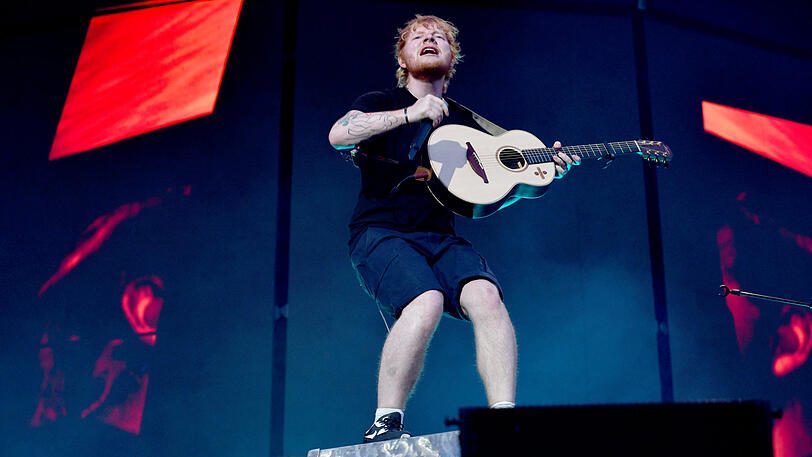 Ed Sheeran spielt gleich zwei Tage hintereinander im Münchner Olympiastadion - beide Konzerte sind restlos ausverkauft. Die Bilder vom ersten Auftritt.
