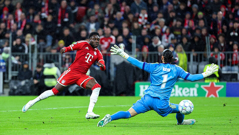 Traf zum 1:1 f&uuml;r den FC Bayern: Alphonso Davies.