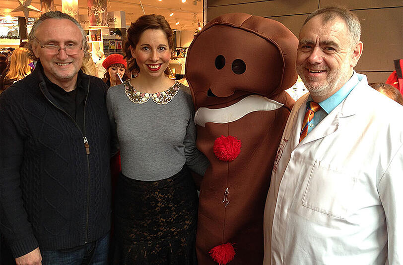 Die Jury des Lebkuchenwettbewerbs: Jürgen Zender, Lola Paltinger und Ludwig Thoma (v.l.n.r.)
