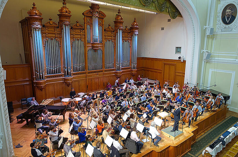 Die Münchner Philharmoniker zu Gast in München. Die Bilder von Konzert und Generalprobe.