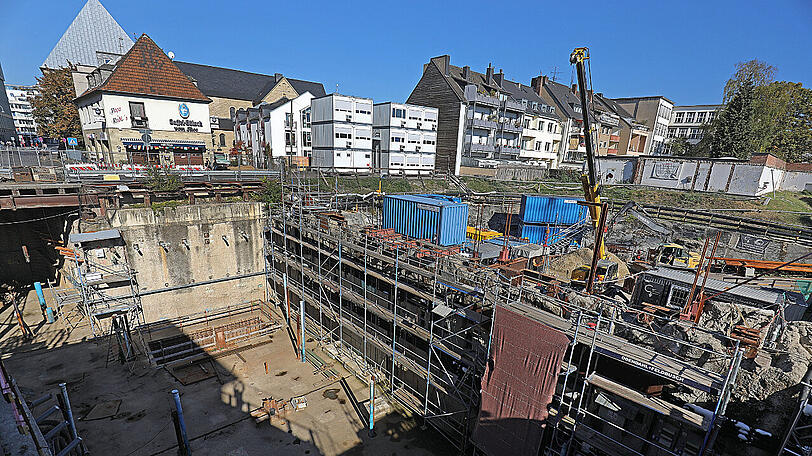 Die Einsturzstelle: Im Prozess um den Einsturz des Kölner Stadtarchivs wurde am Freitag das Urteil verkündet.
