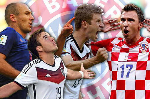 Robben, Müller, Mandzukic, Götze: Der FC Bayern kann stolz auf seine Spieler sein. Sie katapultieren die Münchner auf Platz 1 der Torschützenstatistik nach Clubs.