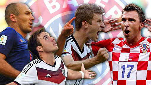 Robben, Müller, Mandzukic, Götze: Der FC Bayern kann stolz auf seine Spieler sein. Sie katapultieren die Münchner auf Platz 1 der Torschützenstatistik nach Clubs. Robben, Müller, Mandzukic, Götze: Der FC Bayern kann stolz auf seine Spieler sein. Sie katapultieren die Münchner auf Platz 1 der Torschützenstatistik nach Clubs.