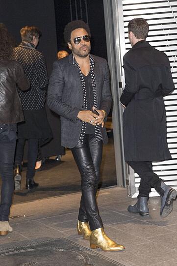 Lenny Kravitz bei Yves Saint Laurent.