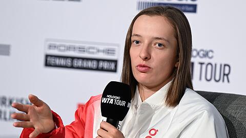 Iga Swiatek tritt als Titel-Mitfavoritin in Stuttgart an.