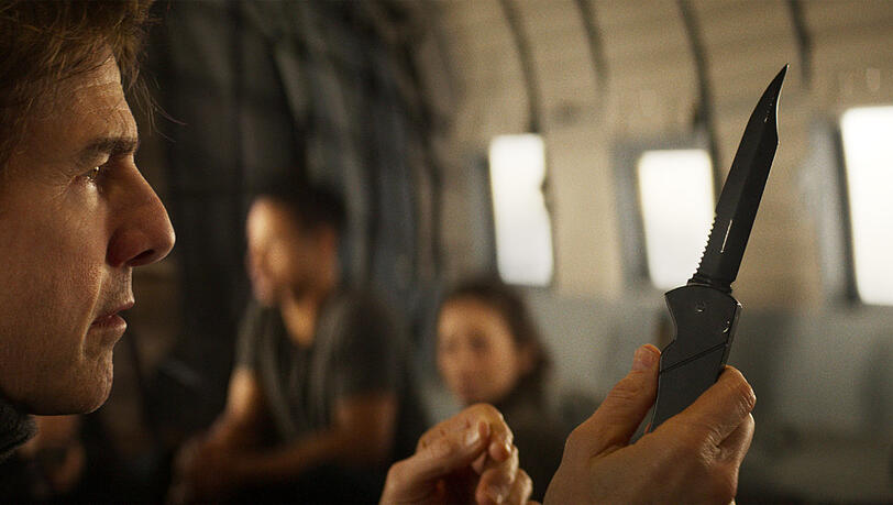 Tom Cruise in einer Szene des Films „Mission: Impossible - The Final Reckoning“. Tom Cruise in einer Szene des Films „Mission: Impossible - The Final Reckoning“.