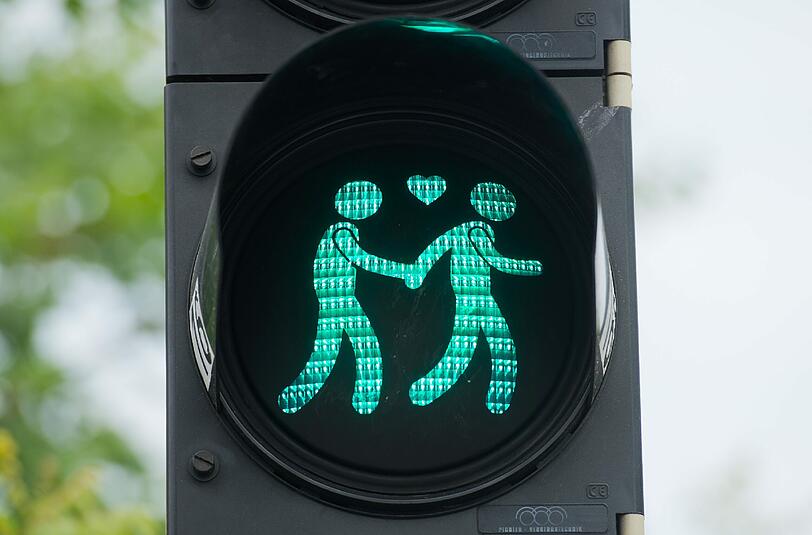 Die Ampelpärchen sind sehr beliebt.