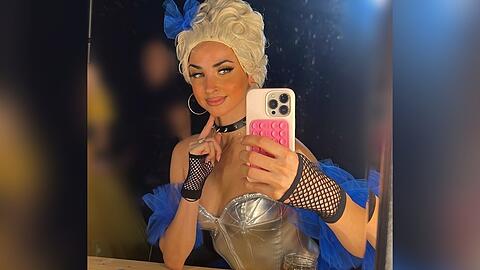 Ekaterina Leonova in einem ihrer Kostüme der laufenden "Let's Dance"-Tour.