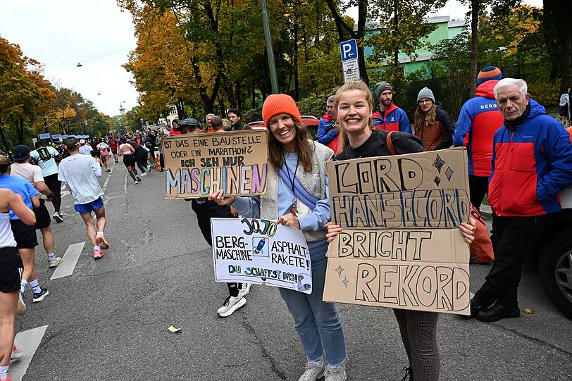Es gab viel Unterstützung vom Straßenrand.