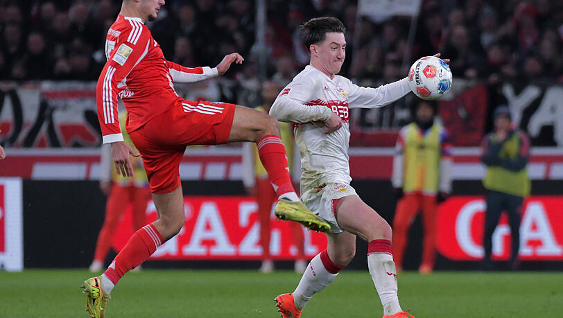 Bei Bayern groß geworden: Aleksandar Pavlovic (l.) und Angelo Stiller. Bei Bayern groß geworden: Aleksandar Pavlovic (l.) und Angelo Stiller.