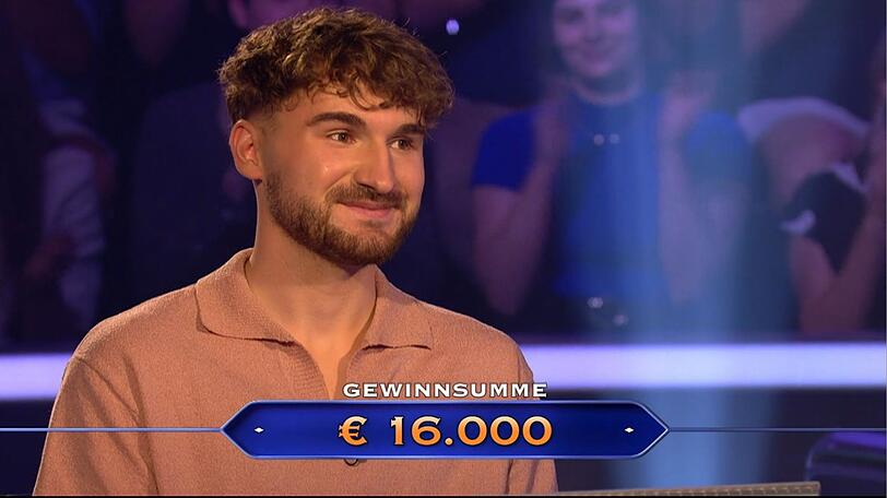 Justin Martin sicherte sich bei Jauch 16.000 Euro. Justin Martin sicherte sich bei Jauch 16.000 Euro.