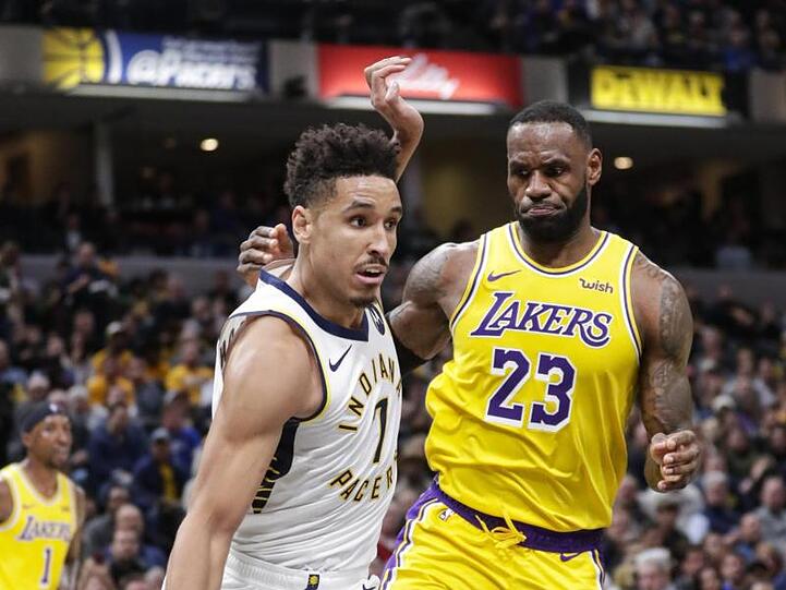 Wurde positiv auf das Coronavirus getestet: Malcolm Brogdon (l) von den Indiana Pacers.