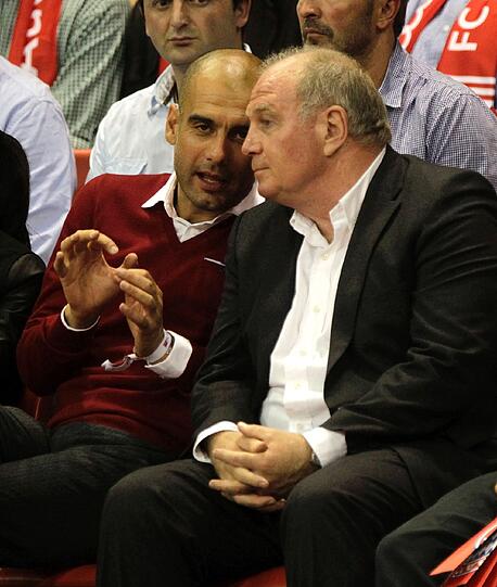 Pep Guardiola und Uli Hoeneß.