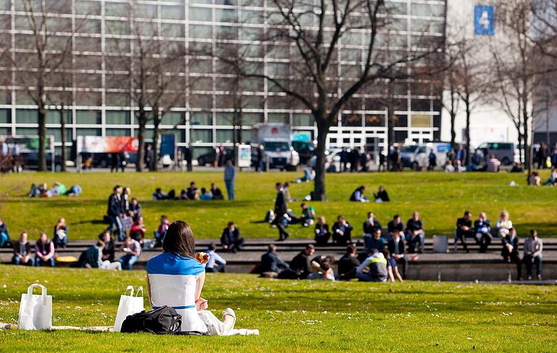 Viele Wiesen werden für ein Sonnenbad genutzt