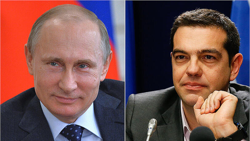 Der Besuch von Alexis Tsipras (r.) bei Wladimir Putin wird in Europa und auch in den USA mit großem Interesse beobachtet. Politiker in Brüssel warnen davor, dass Griechenland zu Russlands "Trojanischem Pferd" in der EU werden könnte, falls Athen sich auf Hilfe aus Moskau einlässt. Der Besuch von Alexis Tsipras (r.) bei Wladimir Putin wird in Europa und auch in den USA mit großem Interesse beobachtet. Politiker in Brüssel warnen davor, dass Griechenland zu Russlands "Trojanischem Pferd" in der EU werden könnte, falls Athen sich auf Hilfe aus Moskau einlässt.