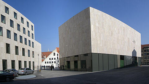 Das Jüdische Museum München auf dem Jakobsplatz.