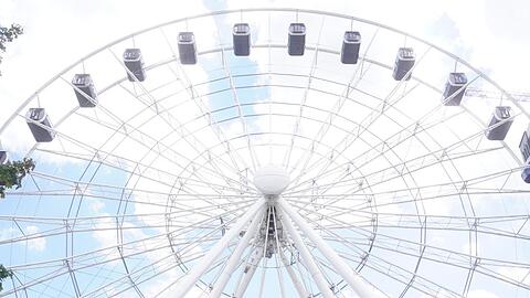 Das Riesenrad im Werksviertel.