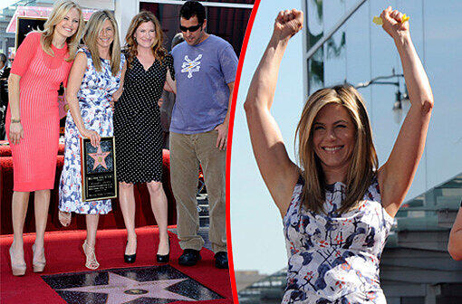 Der 2462. Stern auf dem Walk of Fame ehrt die Schauspielerin Jennifer Aniston. Die Bilder von der Zeremonie am Mittwoch.