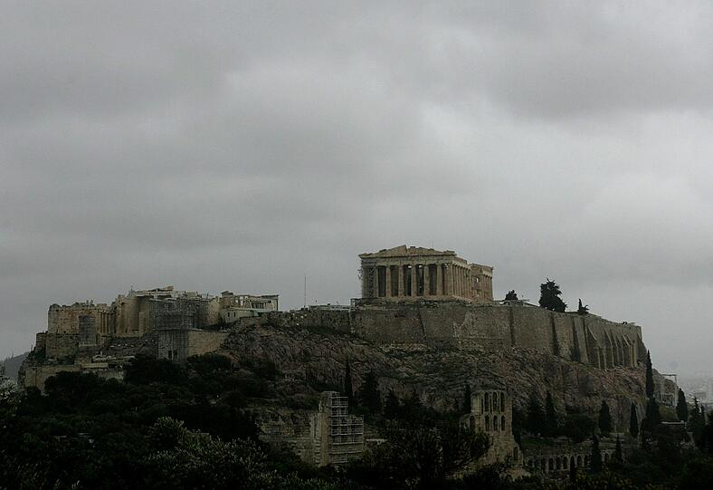 Blick auf die Akropolis in Athen.