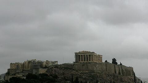 Blick auf die Akropolis in Athen.