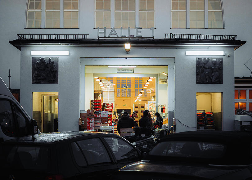 Die Halle 1 ist die einzige, die w&auml;hrend des Krieges nicht zerst&ouml;rt worden ist.