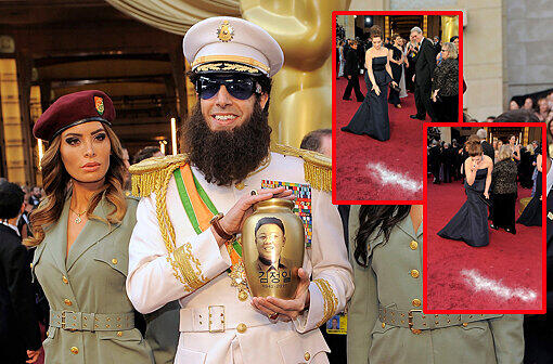 Er sorgte bei den diesjährigen Oscars zweifelfrei für den skurrilsten Auftritt: Der britische Schauspieler Sascha Baron Cohen a.k.a. "Ali G." a.k.a. "Borat" a.k.a. "Brüno".