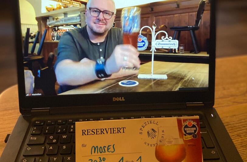 Moses Wolff im Weißen Bräuhaus.