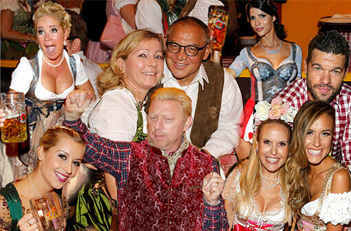 Herausgeputzt in Dirndl und Lederhosen - oder gleich fast nackt: So feiern die Promis auf dem Oktoberfest 2013. Hier gibt's alle Stars und Sternchen auf der Wiesn zum Durchklicken...
