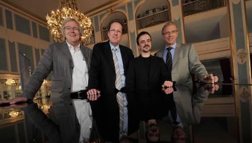 Theaterspitze ohne Prick: Schauspieldirektor Klaus Kusenberg (li.), Intendant Peter Theiler, Ballettchef Goyo Montero, Geschäftsführer Albrecht Döderlein. Theaterspitze ohne Prick: Schauspieldirektor Klaus Kusenberg (li.), Intendant Peter Theiler, Ballettchef Goyo Montero, Geschäftsführer Albrecht Döderlein.