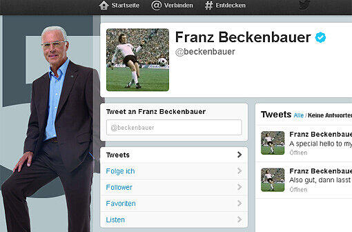 "Ja dann zwitschern wir halt": Beckenbauer hat jetzt einen Twitter-Account