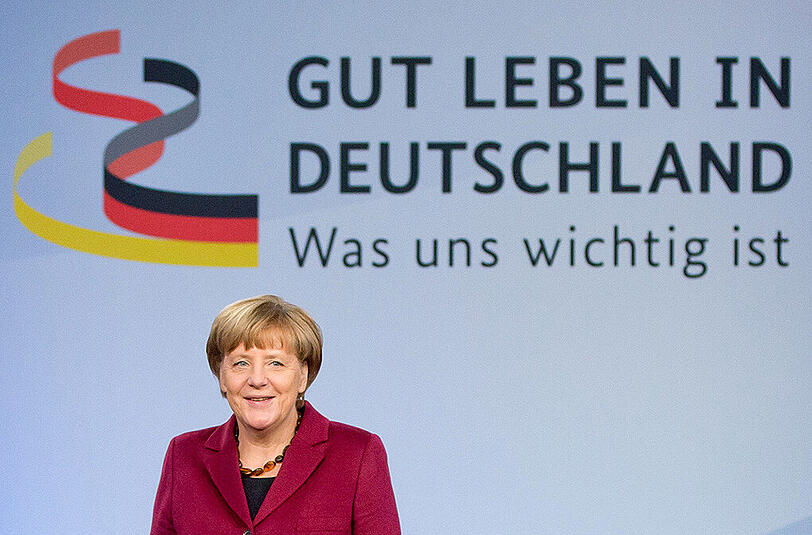 Bundeskanzlerin Angela Merkel beim Bürgerdialog in Nürnberg.