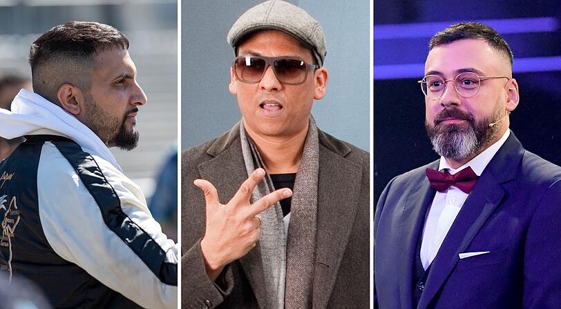 Machen gerade mit Verschwörungstheorien auf sich aufmerksam: Vegan-Koch Attila Hildmann, Musiker Xavier Naidoo und Rapper Sido.